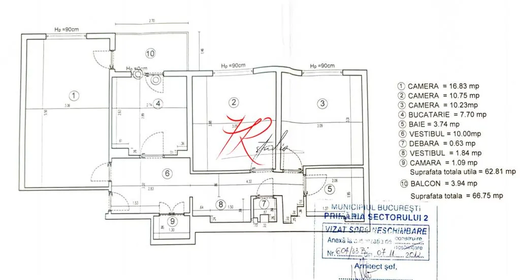 Vanzare apartament 3 camere Teiul Doamnei, total renovat - foto 3