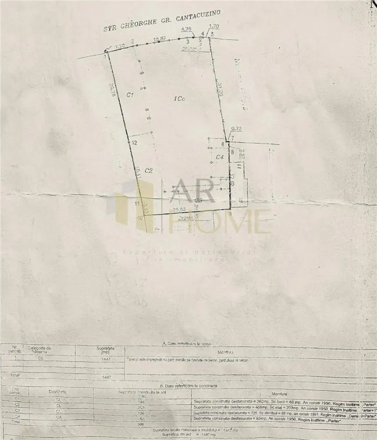 Teren cu constructii, 1447 mp, ultracentral, Ploiesti - foto 2