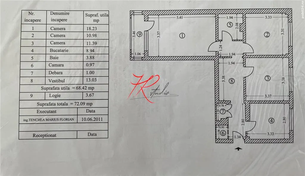 Vanzare apartament 3 camere Doamna ghica - foto 1