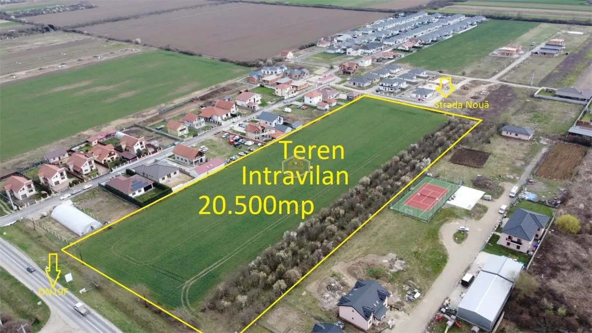 Teren Intravilan 20.500 mp cu front la DN19F | Martinesti - Satu Mare - foto 1