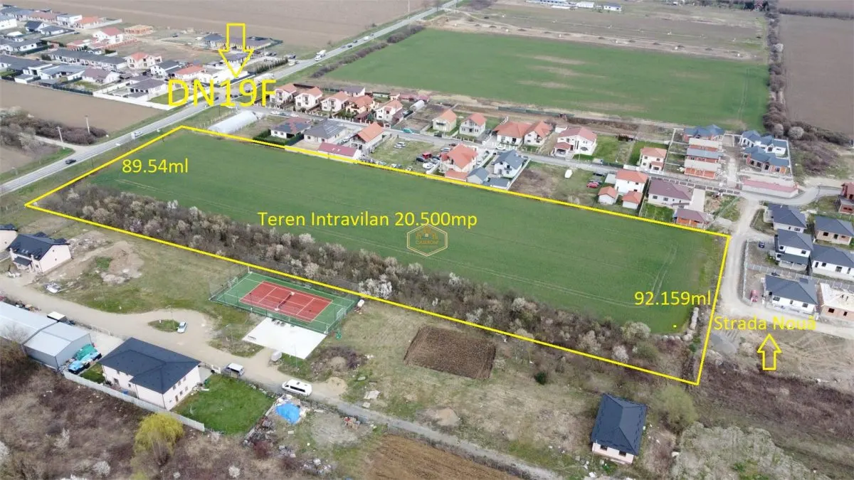 Teren Intravilan 20.500 mp cu front la DN19F | Martinesti - Satu Mare - foto 2
