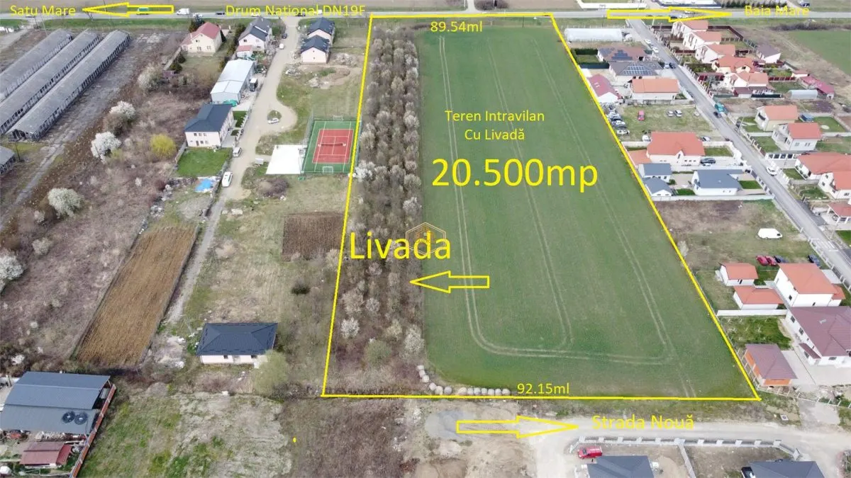 Teren Intravilan 20.500 mp cu front la DN19F | Martinesti - Satu Mare - foto 12