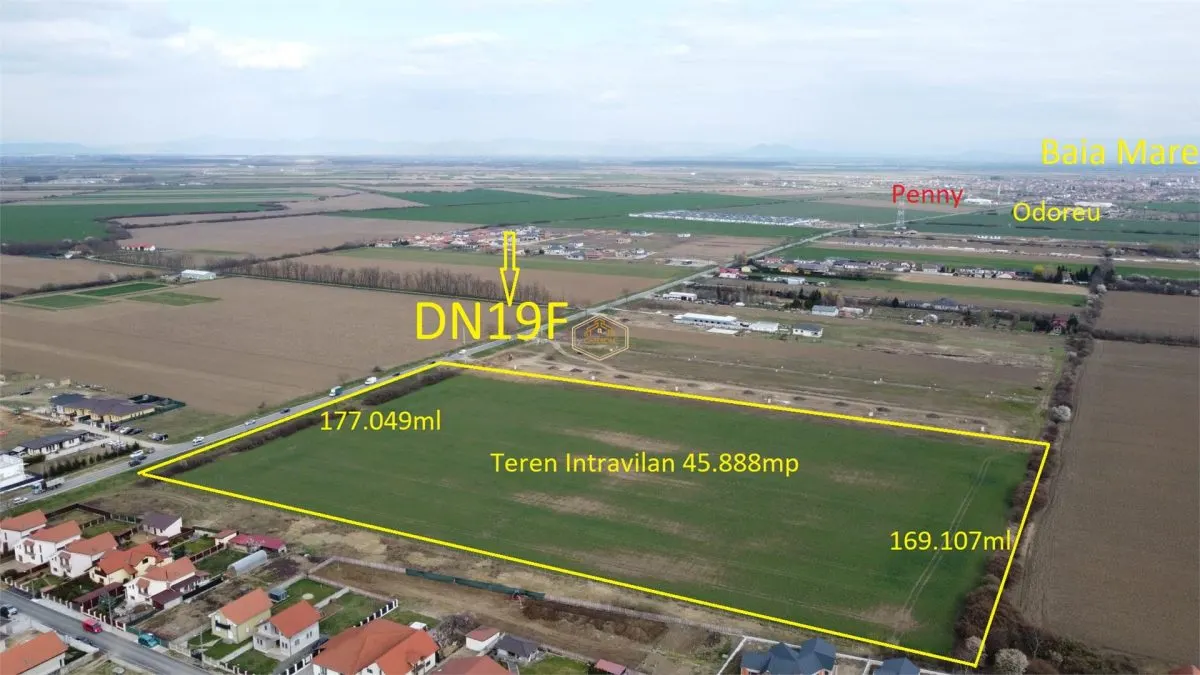 Teren Intravilan  45.888 mp la DN 19F | Odoreu - Satu Mare | Investitie - foto 2