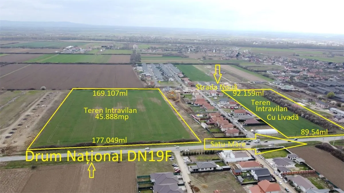 Teren Intravilan  45.888 mp la DN 19F | Odoreu - Satu Mare | Investitie - foto 11