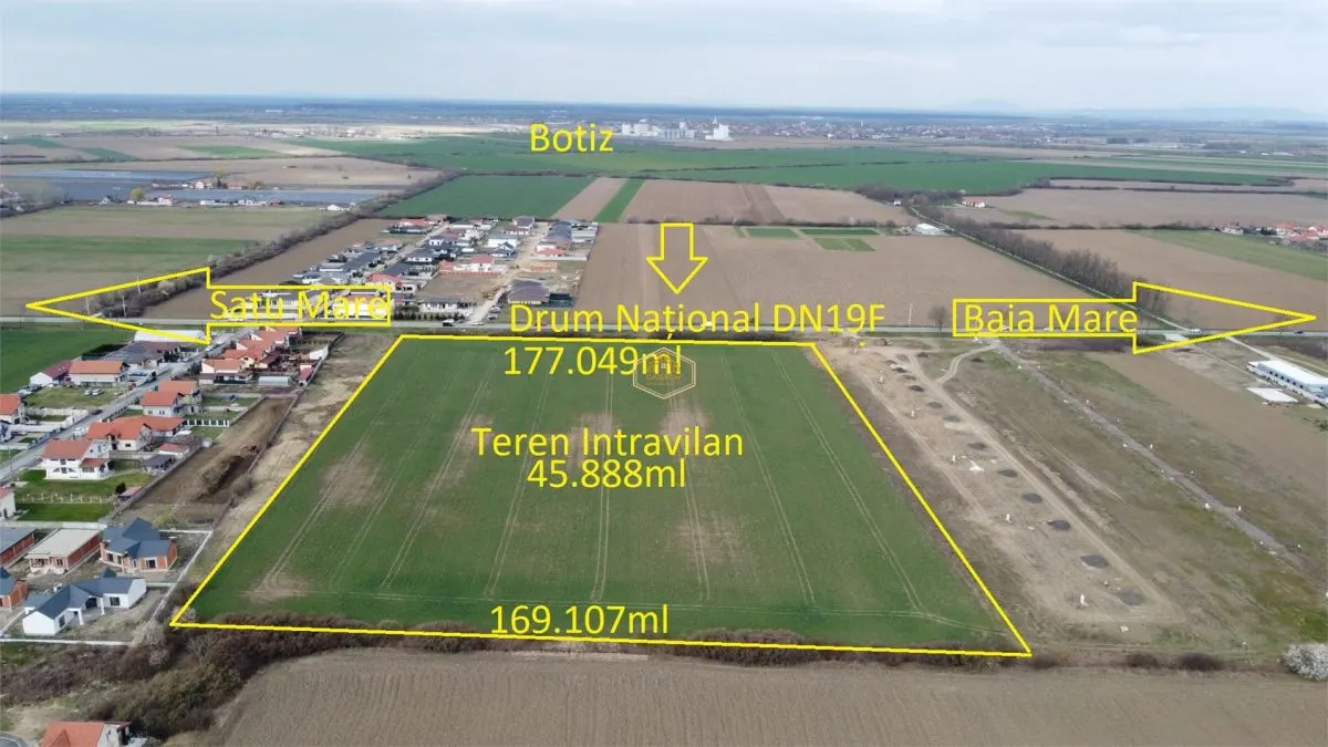 Teren Intravilan  45.888 mp la DN 19F | Odoreu - Satu Mare | Investitie - foto 16