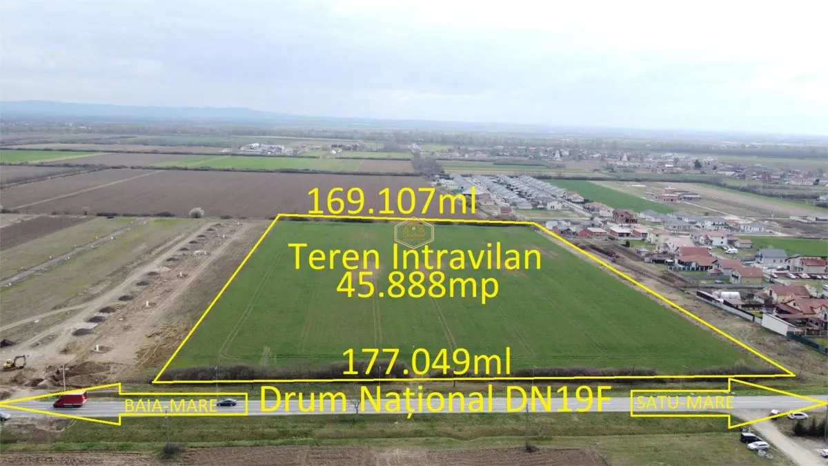 Teren Intravilan  45.888 mp la DN 19F | Odoreu - Satu Mare | Investitie - foto 7