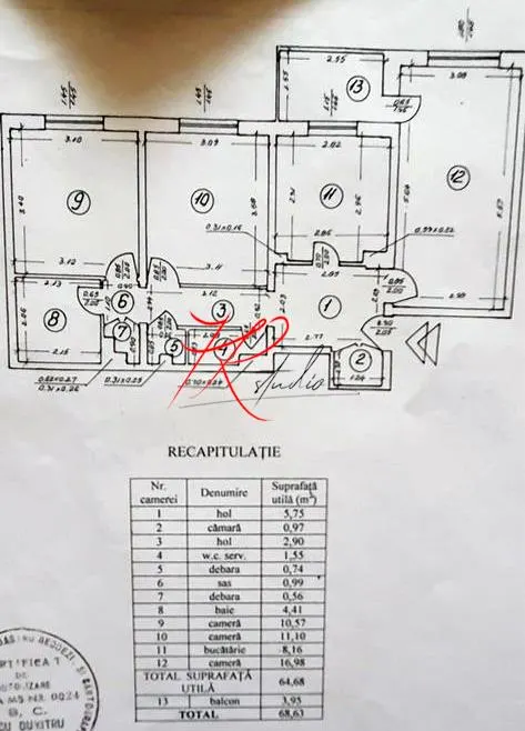 Vanzare apartament 3 camere Teiul Doamnei - foto 2