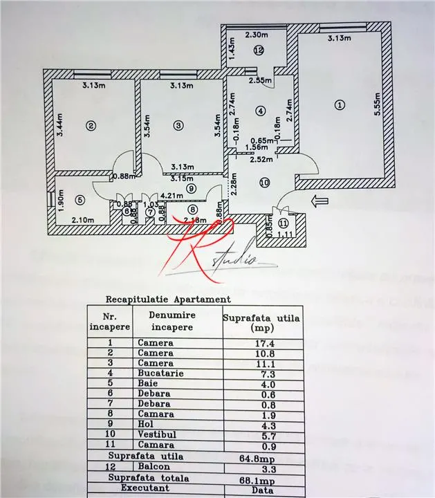 Vanzare apartament 3 camere Tei - foto 2