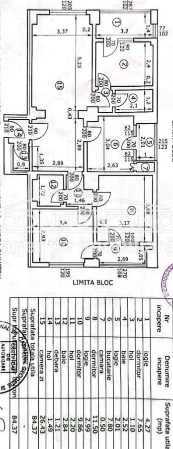 Se vinde imobil cu 4 camere, pe Unirii Sud , liber , cu 3 balcoane - foto 12