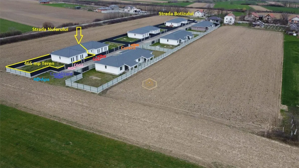 Casa Noua 4 camere si teren 465 m² | Odoreu - foto 1