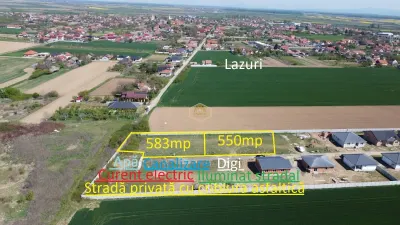 Teren intravilan 550 mp in Lazuri - Lazuri