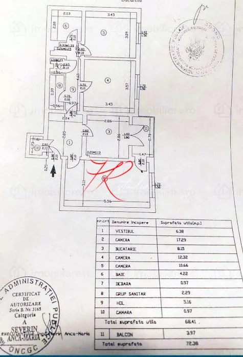 Vanzare apartament 3 camere Teiul Doamnei - foto 2