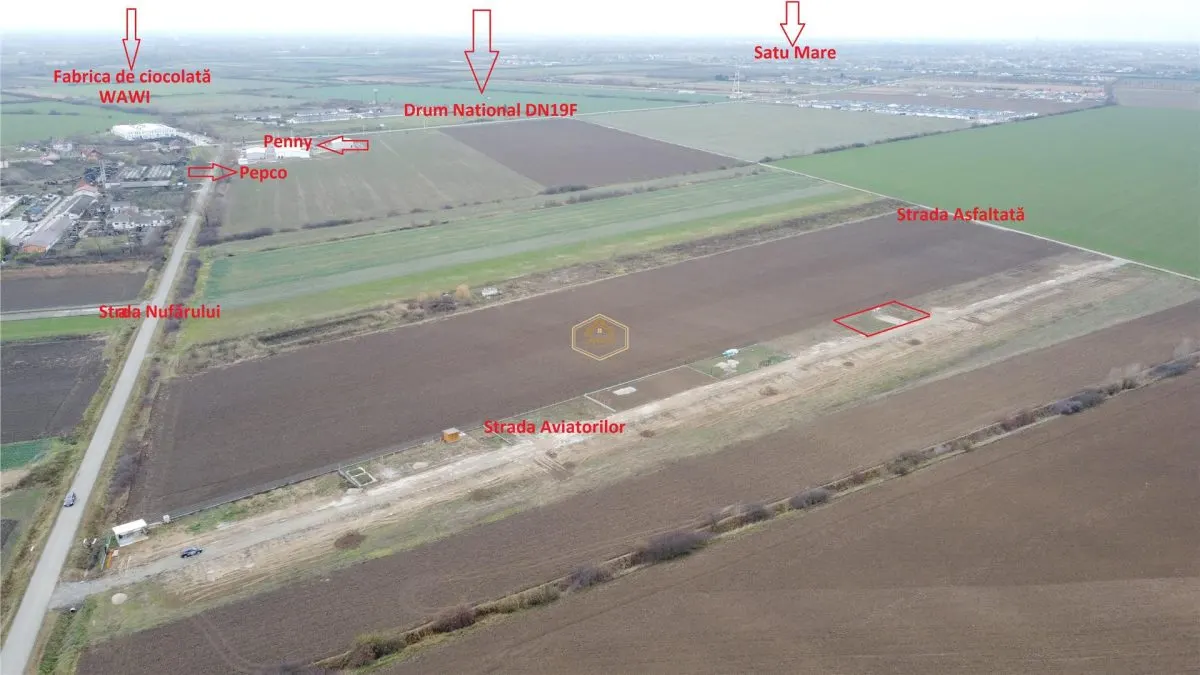 Teren intravilan 675 mp la intrare in Odoreu - foto 3