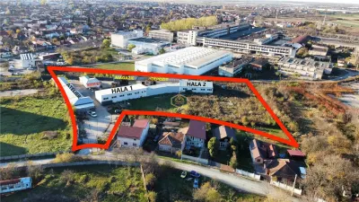 VIDEO | 14 Mai | Hale + Cladiri administrative | Teren intravilan - 9.727 mp | Productie, Sediu firma, Depozitare - Satu Mare