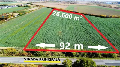 VIDEO | Teren 26.600 mp in Lazuri | 92 m front la strada Principala - foto 3