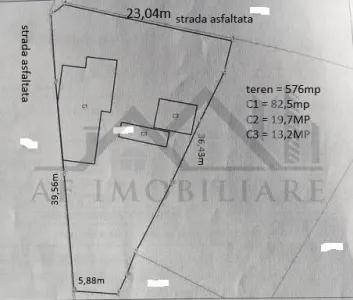 Tatarasi zona Piata Chirila teren 576mp cu casa si anexe (pretabil  si privatizare) - foto 2