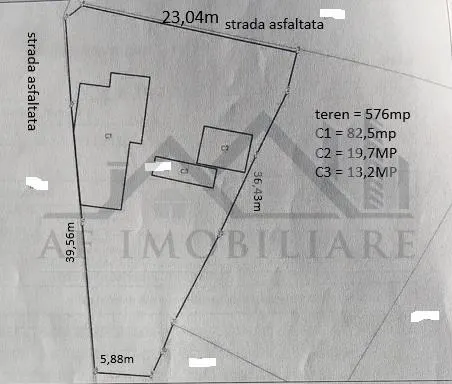 Tatarasi zona Piata Chirila teren 576mp cu casa si anexe (pretabil  si privatizare) - foto 2