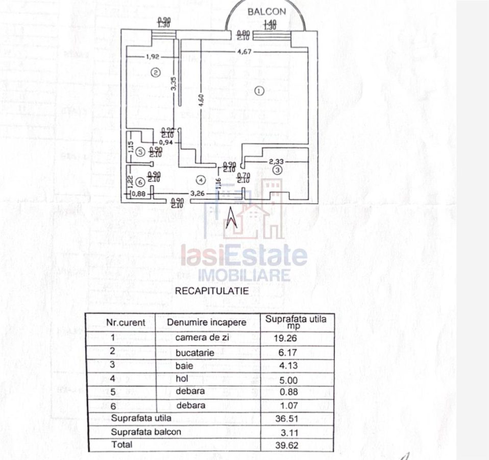 Apartament 1 camera zona Pacurari - foto 5
