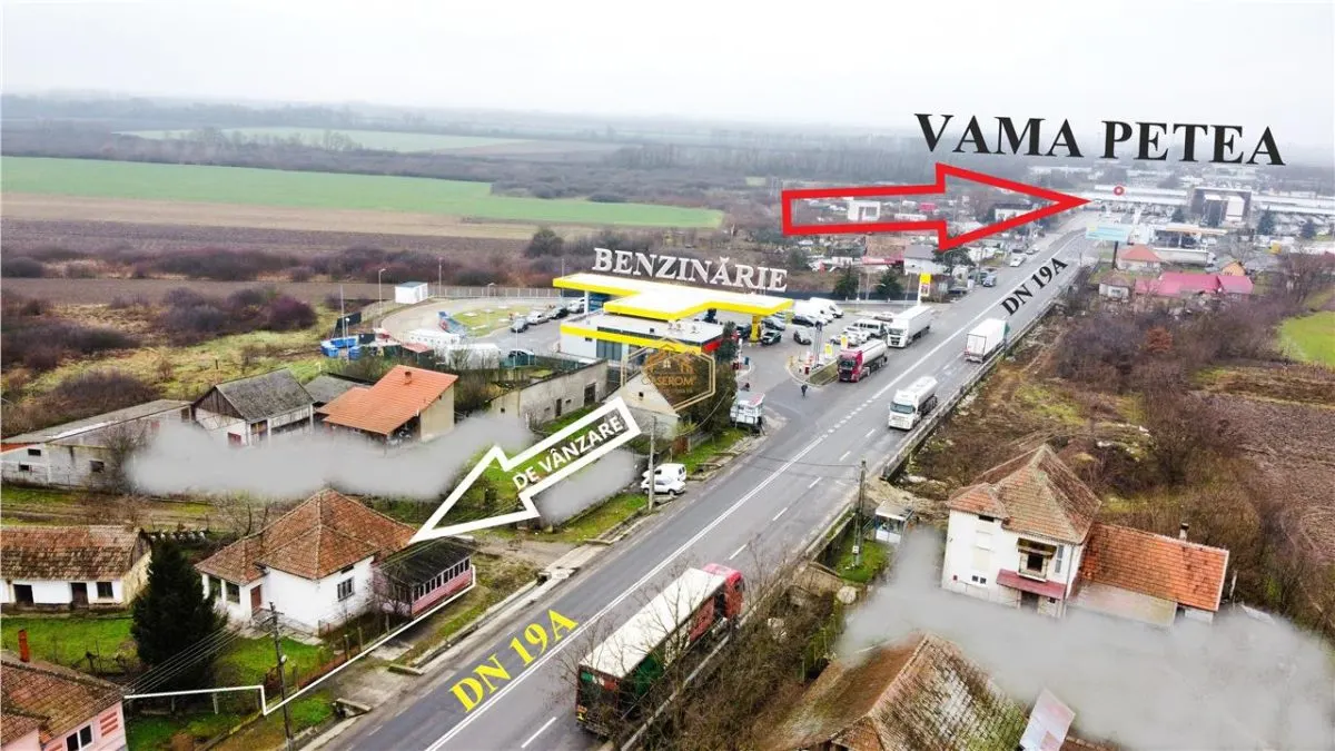 Casa cu 3 camere si 8.914 mp de teren | Acces din DN 19A - Petea - foto 1