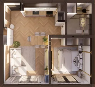 Apartament cu 2 camere | Ansamblu rezidential Nou | Strada Careiului - foto 16