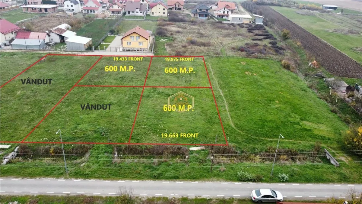 Video | Trei parcele de 600 mp in Botiz | Toate utilitatile, aproape de oras - foto 1
