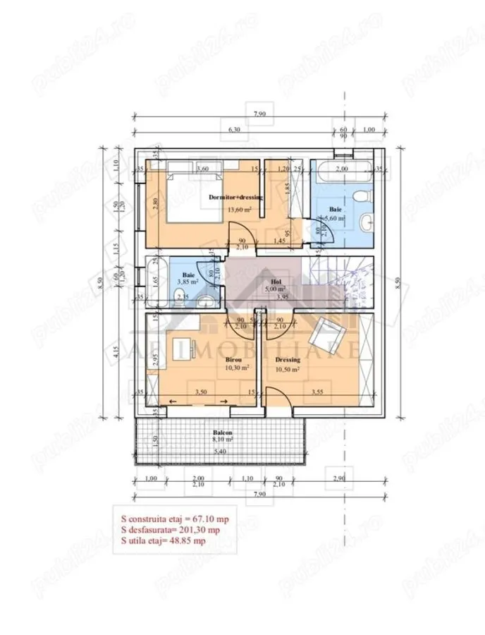 C.A.Rosetti cu Autorizatie De Constructie pentru vila D+P+E 210mp teren 451mp - foto 8