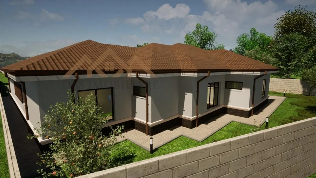 Casa la rosu  pe un nivel cu 8 ari de teren, in Tautii Magheraus - foto 3
