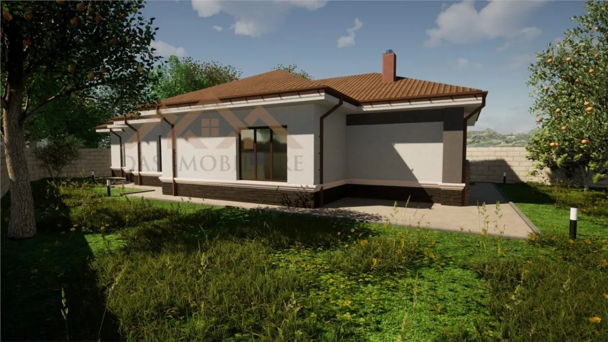Casa la rosu  pe un nivel cu 8 ari de teren, in Tautii Magheraus - foto 4