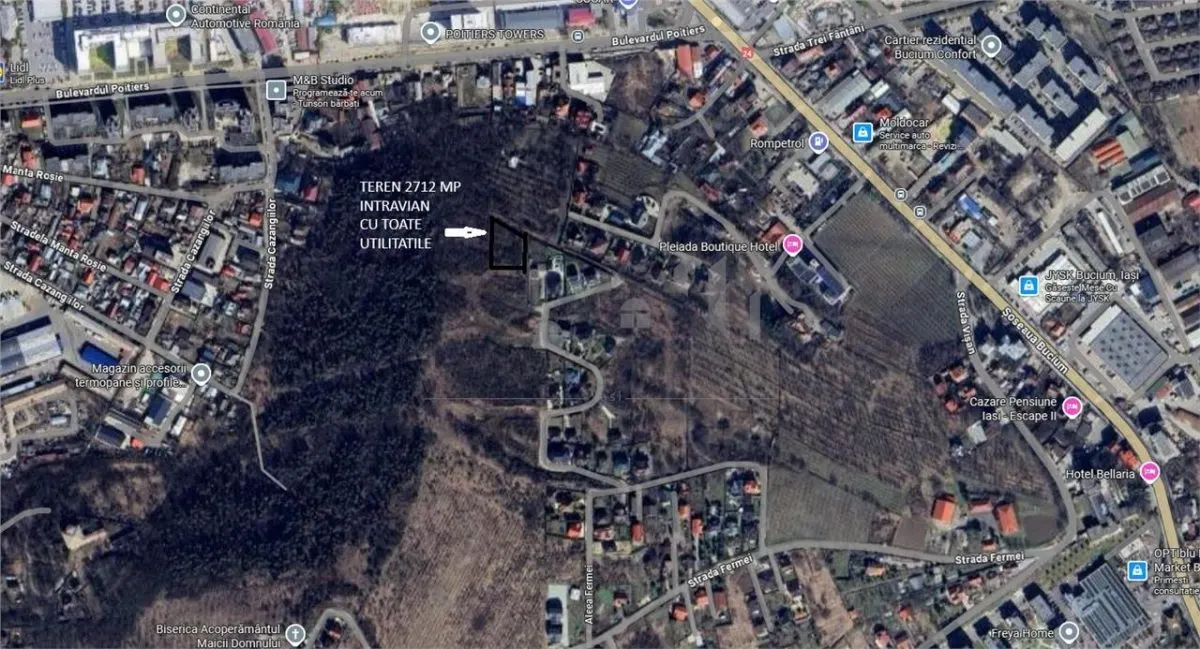 Bucium Aleea Fermei  TEREN 2712mp panorama superba, utilitati si PUZ realizat - foto 1