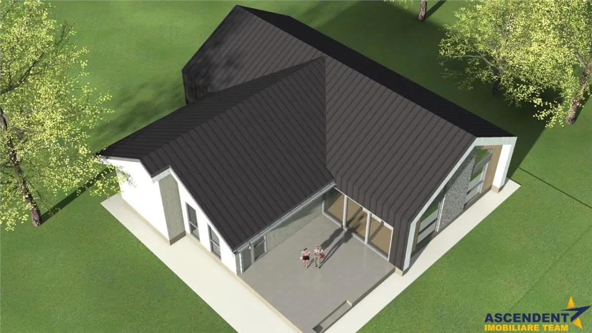 Casa contemporana,pregatita pentru mutare,colt de natura de 520 mp - foto 4