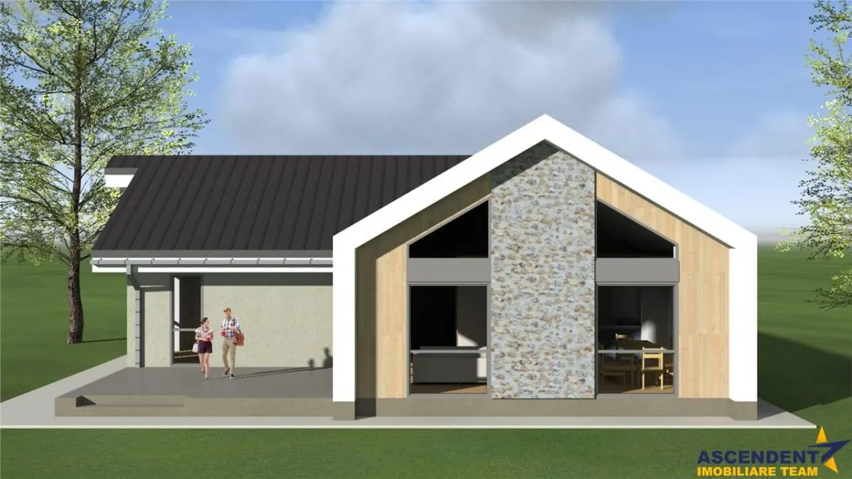 Casa contemporana,pregatita pentru mutare,colt de natura de 520 mp - foto 6