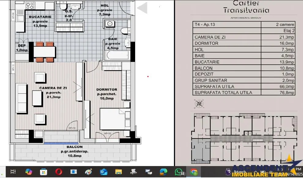 Decomandat, 2 camere,66 mp, in Complexul exclusivist Transilvania Residence, Noua Brasov - foto 2