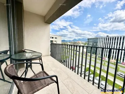 Apartament 3 camere, mobilat și utilat modern, loc parcare,  vedere spre munți,  Kasper, Tractorul, Brasov - foto 3