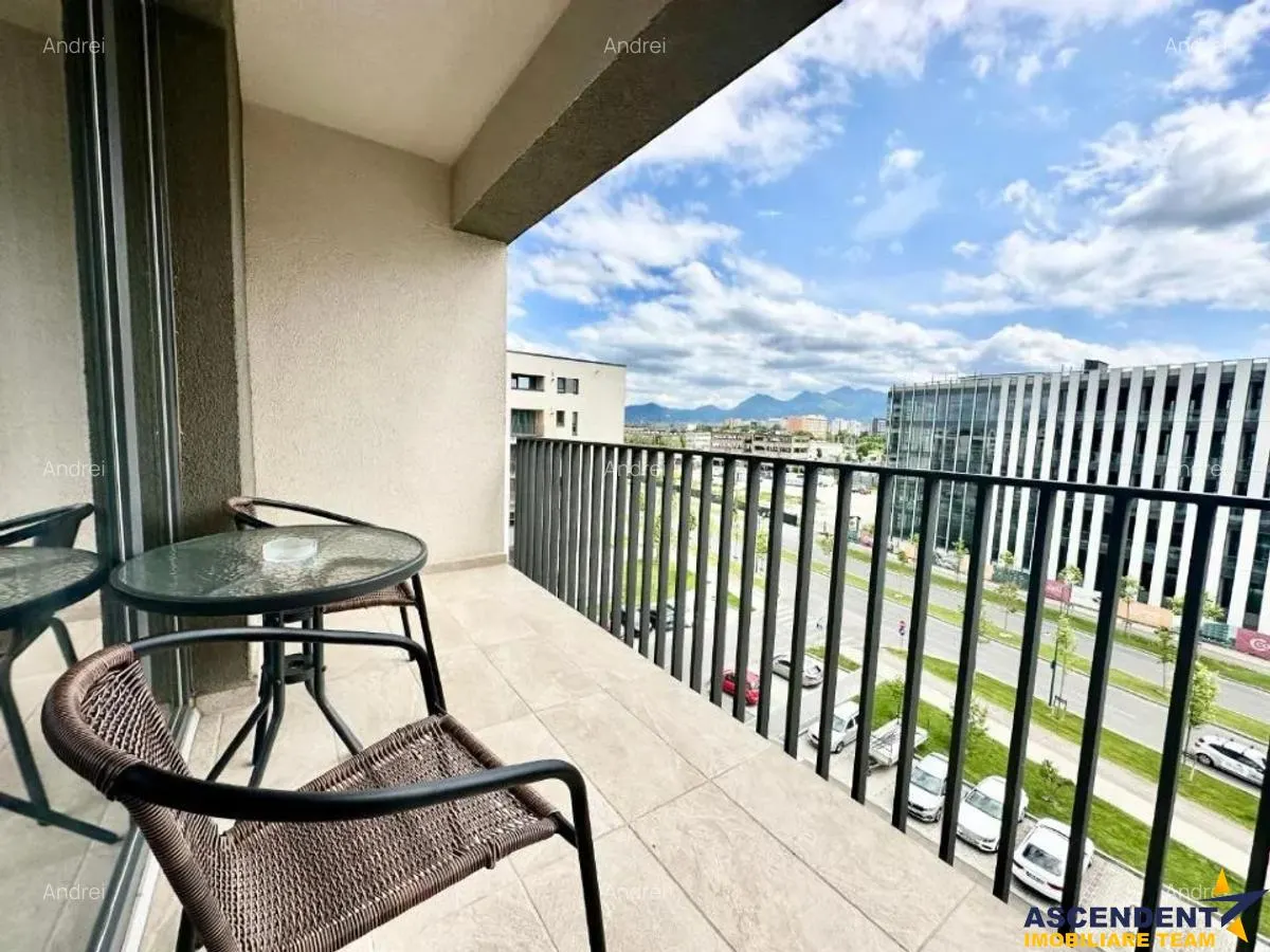 Apartament 3 camere, mobilat și utilat modern, loc parcare,  vedere spre munți,  Kasper, Tractorul, Brasov - foto 3