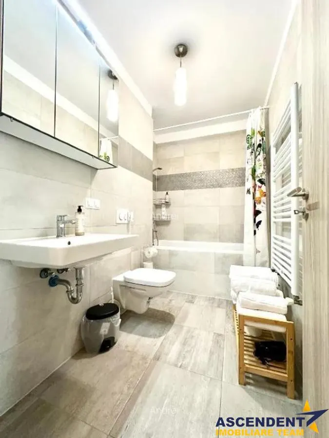 Apartament 3 camere, mobilat și utilat modern, loc parcare,  vedere spre munți,  Kasper, Tractorul, Brasov - foto 8