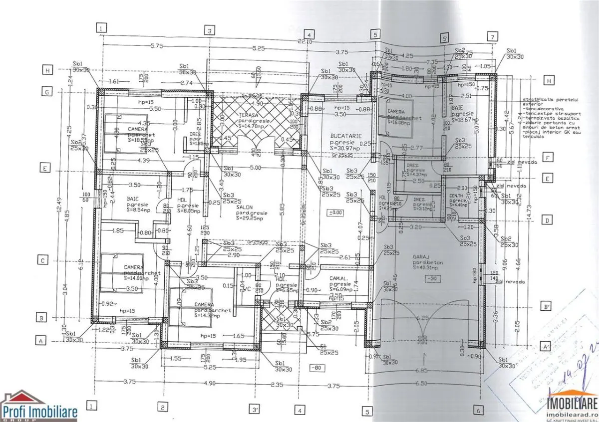 Casa noua Parter, stadiu fundatie cu elevatie, Util 228mp -Livada - foto 2