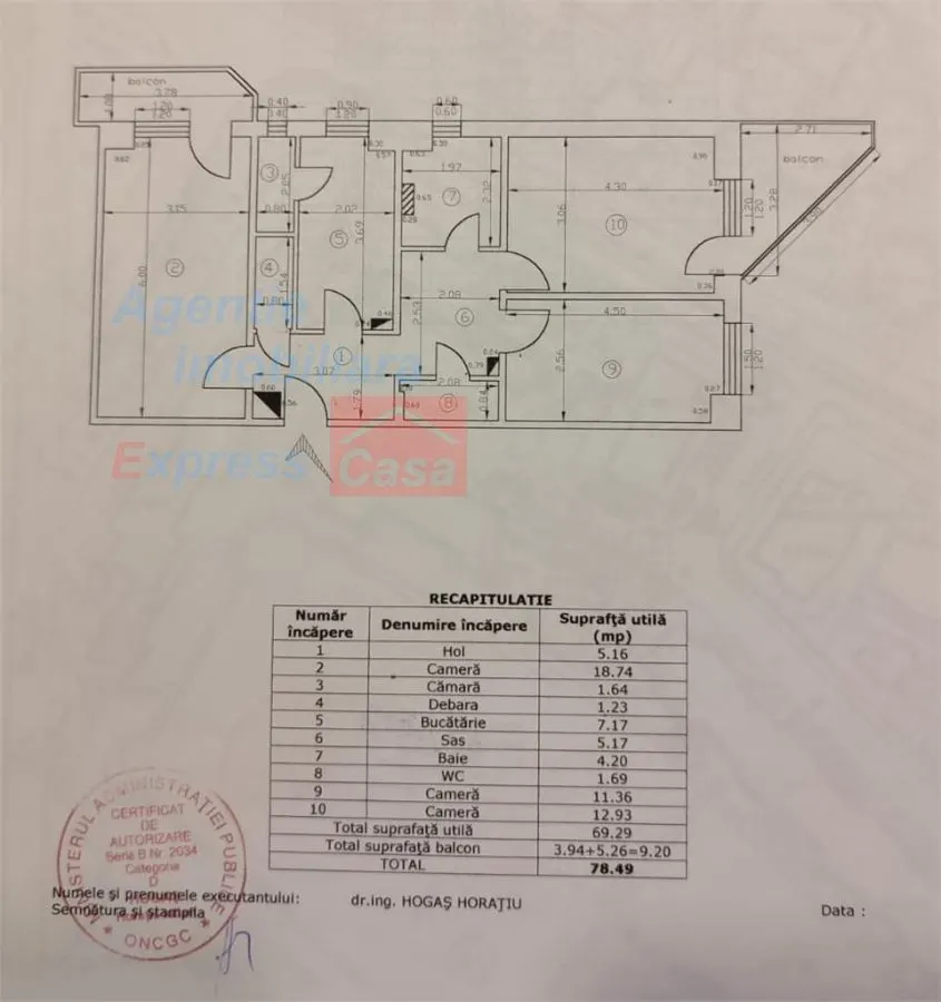Apartament 3 camere, etaj 1, Pacurari Petru Poni - foto 13