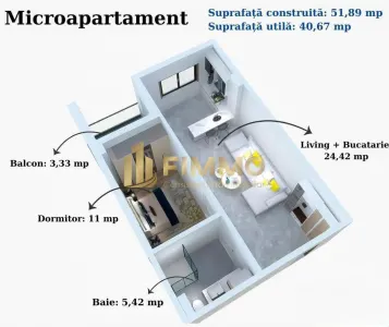 Microapartament | 52 mpt | 2 camere | Complex nou | Suceava | ID:1643 - Suceava