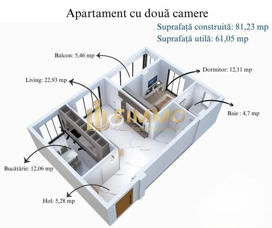 Apartament 2 Camere | 81.23 mpt | Avans 20% | Suceava | ID:1641 - foto 1