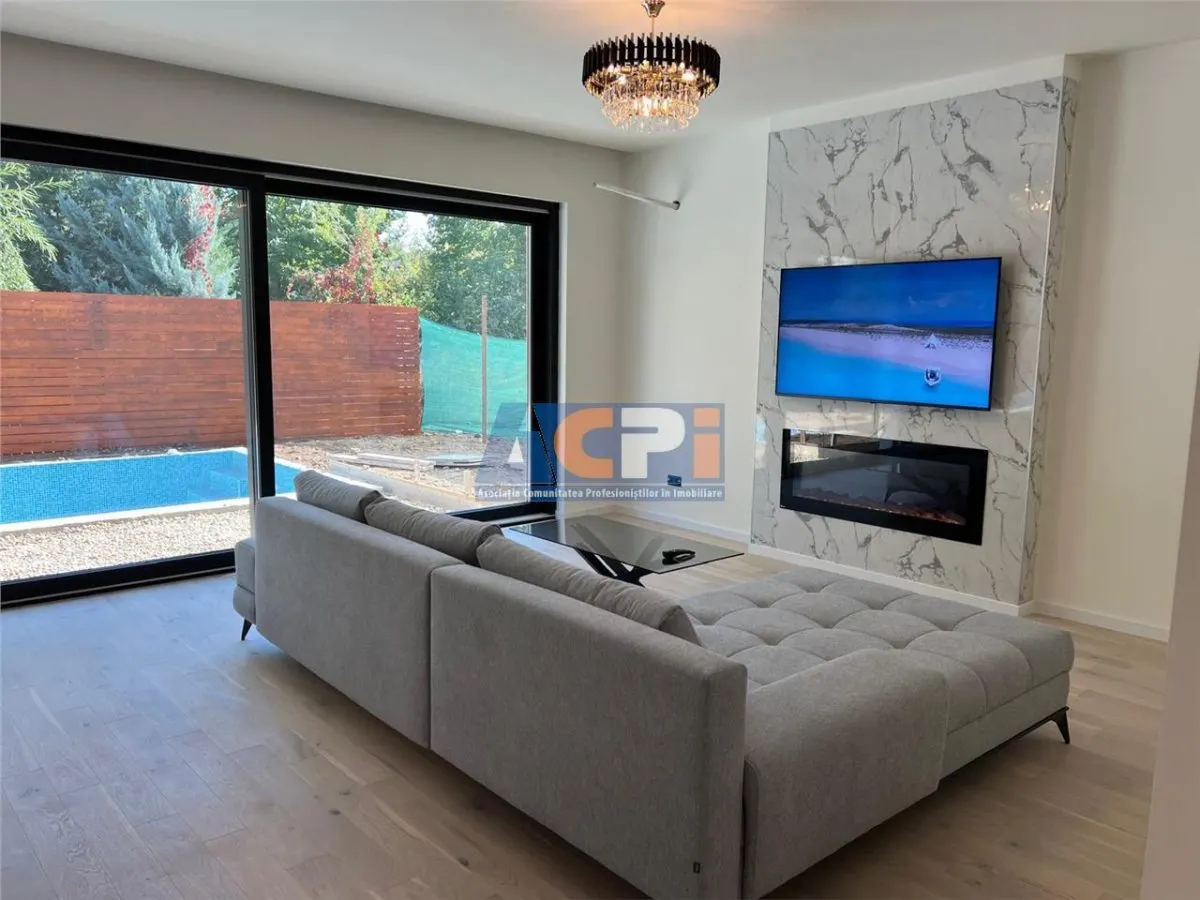 INCHIRIERE VILA DE LUX CU 5 CAMERE SI PISCINA in Zona EROU IANCU NICOLAE BANEASA - foto 14