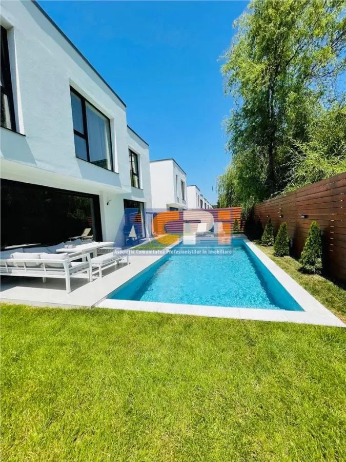INCHIRIERE VILA DE LUX CU 5 CAMERE SI PISCINA in Zona EROU IANCU NICOLAE BANEASA - foto 15