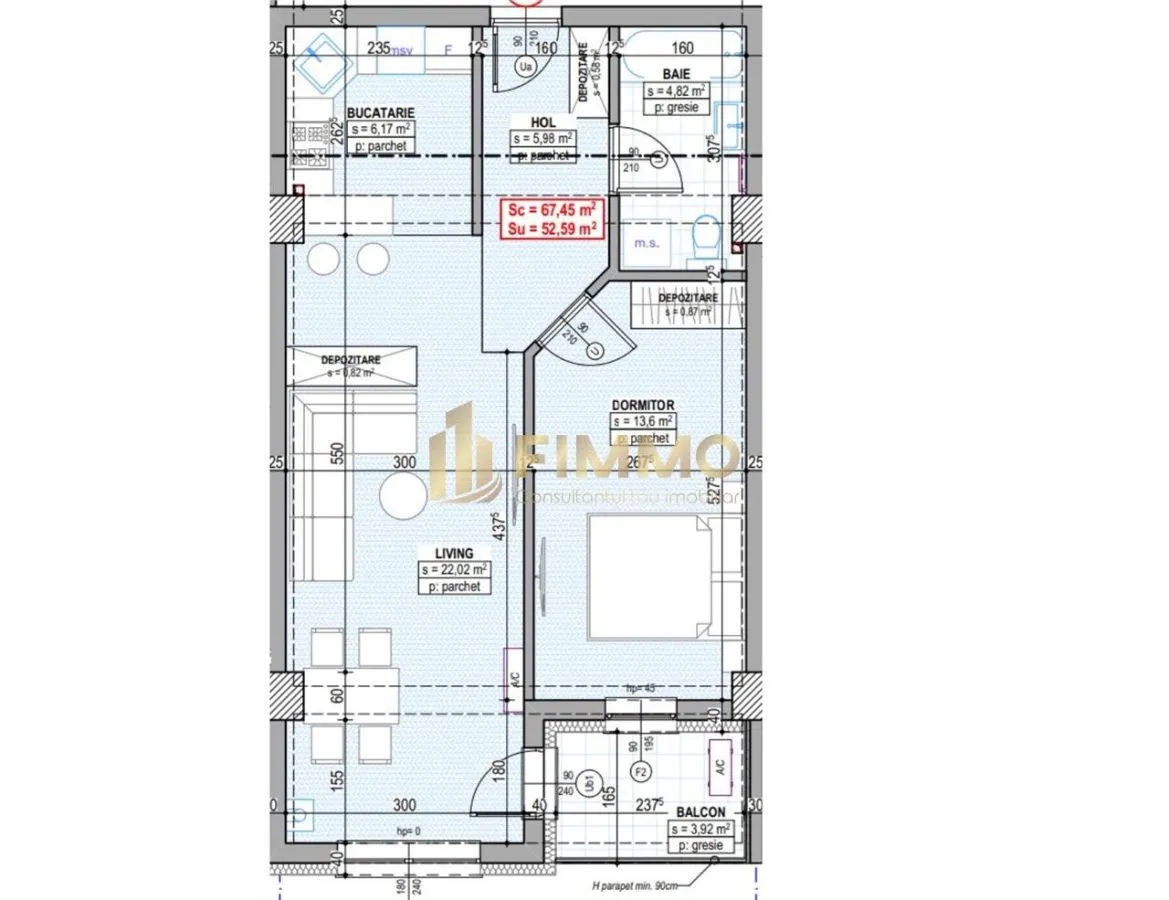 Apartamente 2 cam | 53mp | Bloc nou | Traian Vuia | ID:1583 - foto 2