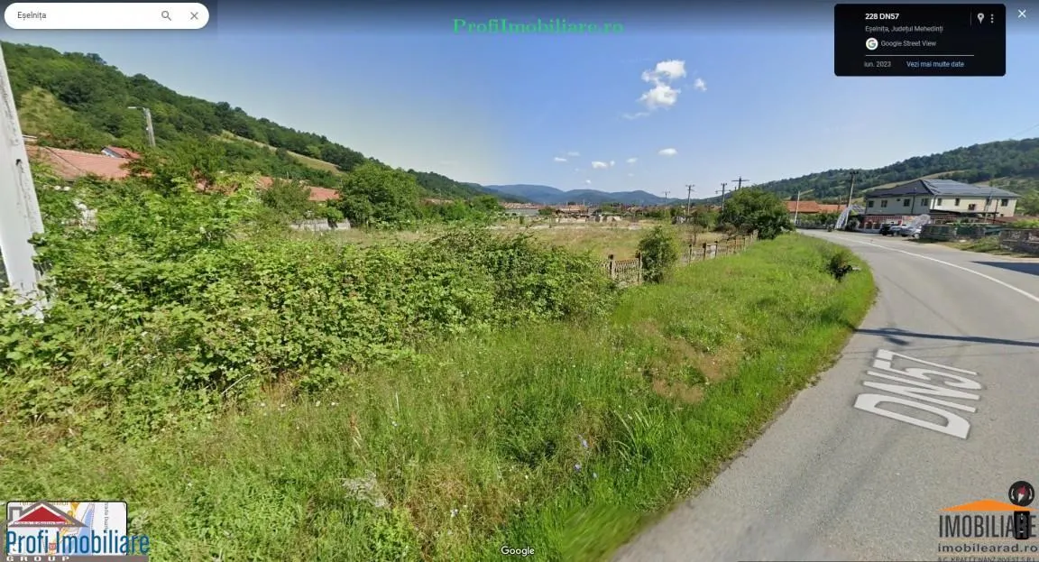 Teren 7.000mp intravilan construibil, front 160ml DN57- Eselnita, la Dunare - foto 11