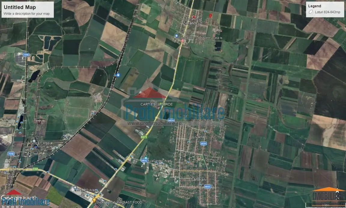 Vindem locuri de casa 540 sau 640mp in Zimand Cuz 7 km de Arad - foto 12