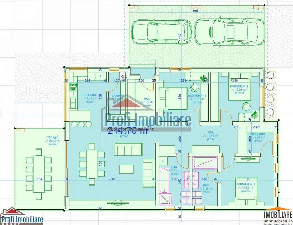 Loc de casa 540mp, toate utilitatile si Proiect casa Parter la 10 min. de Podgoria - foto 3