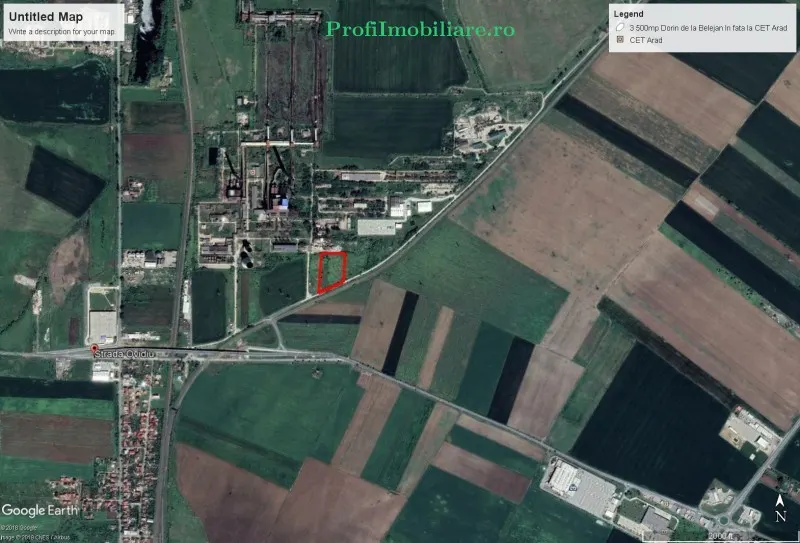 Teren 10.500 mp la sosea strada Ovidiu in fata la CET Arad - foto 2