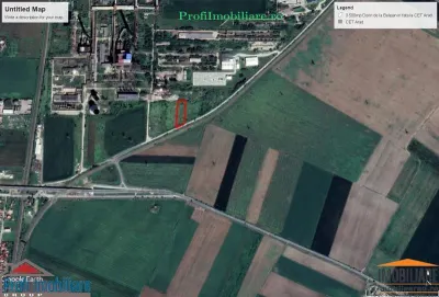 Teren construibil 3.500 mp cu acces din sosea spre Retim fost Polaris Arad - Arad
