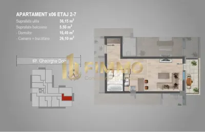 Apartament 1 cam | Bloc nou | Burdujeni Gheorghe Doja - foto 3