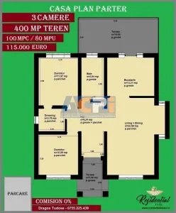 De vanzare casa plan parter, 3 camere, teren 400 mp, Vorovesti, 900 m de rond autobuz - foto 2