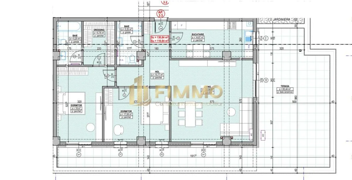 Penthouse | 131mp | Terasa 65,4mp | Traian Vuia | ID:1160 - foto 1